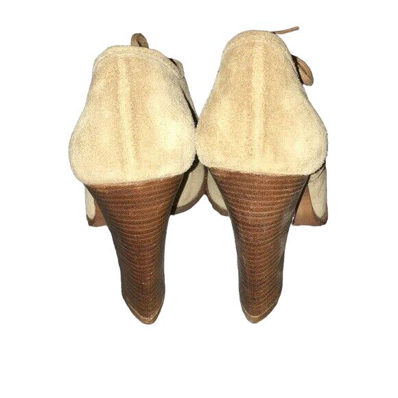 Vintage Y2K Sylvia Bourdin Tan Suede Booties - Never Worn 7.5 - Picture 7 of 14